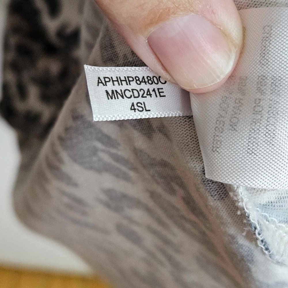 Marc New York - Andrew Marc Women’s Snow Leopard Dress Size L - Picture 12 of 12